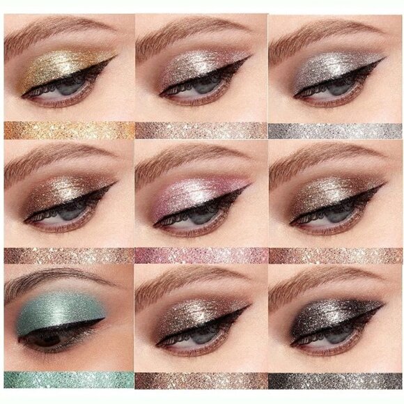 Shimmer Smokey Eyes Liquid Eyeshadow Metallic Matte Color Changing Quick Dry - Picture 1 of 16